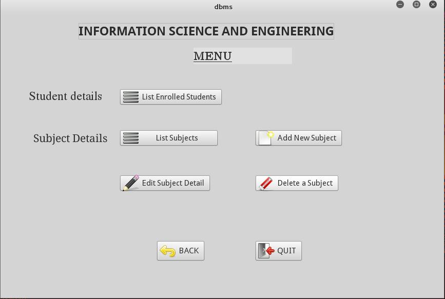 student information management system