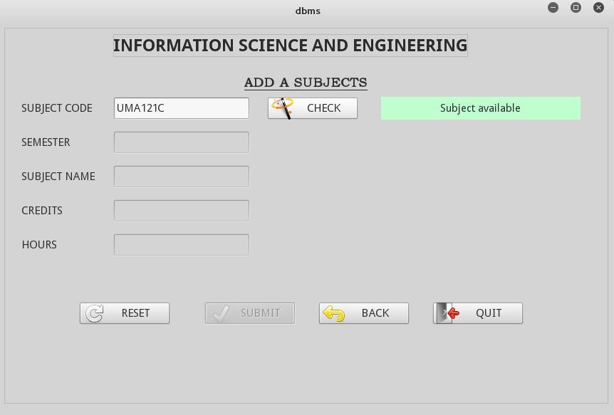 student information management system