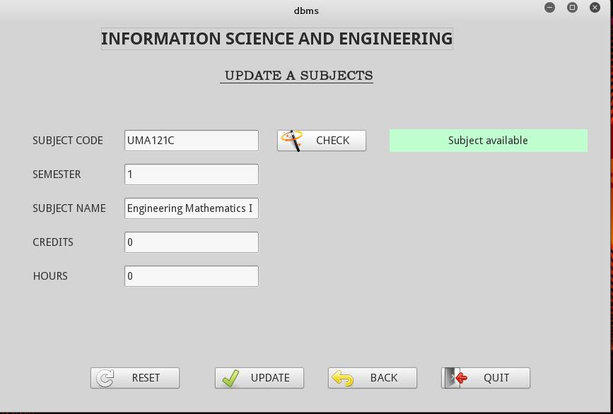 student information management system